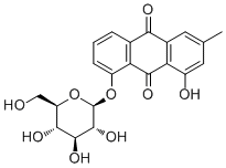 Chrysophanol 8-O-glucoside molecular structure (CAS 13241-28-6)