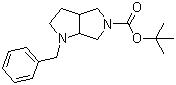 1-苄基六氢吡咯并[3,4-b]吡咯-5-羧酸叔丁酯分子结构 (CAS 132414-80-3)