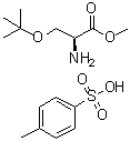 O-叔丁基-L-丝氨酸甲酯对甲苯磺酸盐分子结构 (CAS 132776-33-1)