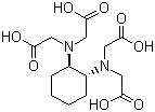 反式-1,2-环己二胺四乙酸分子结构 (CAS 13291-61-7)