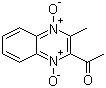 2-乙酰基-3-甲基喹喔啉-1,4-二氧化物分子结构 (CAS 13297-17-1)