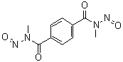 N,N'-Dimethyl-N,N'-dinitrosoterephthalamide molecular structure (CAS 133-55-1)