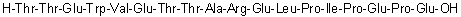 L-Threonyl-L-threonyl-L-alpha-glutamyl-L-tryptophyl-L-valyl-L-alpha-glutamyl-L-threonyl-L-threonyl-L-alanyl-L-arginyl-L-alpha-glutamyl-L-leucyl-L-prolyl-L-isoleucyl-L-prolyl-L-alpha-glutamyl-L-prolyl-L-glutamic acid molecular structure (CAS 1330060-66-6)