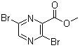 3,6-二溴吡嗪-2-羧酸甲酯分子结构 (CAS 13301-04-7)