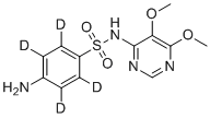 磺胺多辛-d4分子结构 (CAS 1330266-05-1)