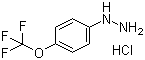 4-三氟甲氧基苯肼盐酸盐分子结构 (CAS 133115-72-7)