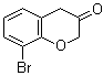 8-Bromo-2H-1-benzopyran-3(4H)-one molecular structure (CAS 133118-80-6)