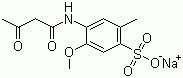 N-Acetoacetcresidine sulfonic acid sodium salt molecular structure (CAS 133167-77-8)