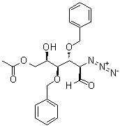 2-Azido-2-deoxy-3,4-bis-O-(phenylmethyl)-D-galactose 6-acetate molecular structure (CAS 1331781-50-0)