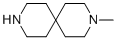 3-Methyl-3,9-diazaspiro[5.5]undecane molecular structure (CAS 13323-45-0)