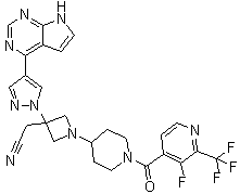 Itacitinib molecular structure (CAS 1334298-90-6)