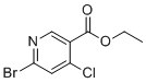 Ethyl 6-bromo-4-chloronicotinate molecular structure (CAS 1335054-04-0)