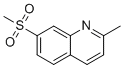 2-甲基-7-(甲基磺酰基)-喹啉分子结构 (CAS 133772-24-4)