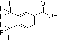 3,4-Bis(trifluoromethyl)benzoic acid molecular structure (CAS 133804-66-7)