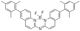 (T-4)-Difluoro[6-(2,4,6-trimethylphenyl)-N-[6-(2,4,6-trimethylphenyl)-2(1H)-quinolinylidene]-2-quinolinaminato]boron molecular structure (CAS 1338788-44-5)
