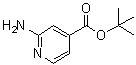 2-氨基-4-吡啶羧酸 1,1-二甲基乙基酯分子结构 (CAS 1338990-46-7)