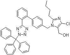 三苯甲基洛沙坦分子结构 (CAS 133909-99-6)