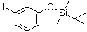 叔丁基(3-碘苯氧基)二甲基硅烷分子结构 (CAS 133910-12-0)