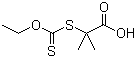 2-乙黄原酸基异丁酸分子结构 (CAS 133944-74-8)
