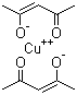 乙酰丙酮酸铜分子结构 (CAS 13395-16-9)