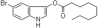 5-溴-3-吲哚酚壬酸酯分子结构 (CAS 133950-70-6)