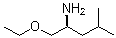 (S)-1-乙氧基-4-甲基-2-戊胺分子结构 (CAS 134080-98-1)