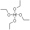 四乙氧化铪分子结构 (CAS 13428-80-3)