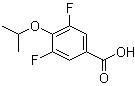 3,5-Difluoro-4-(1-methylethoxy)benzoic acid molecular structure (CAS 1344109-54-1)