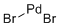 溴化钯分子结构 (CAS 13444-94-5)