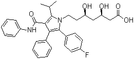 阿伐他汀分子结构 (CAS 134523-00-5)