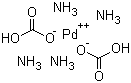 Tetraamminepalladium (II) hydrogen carbonate molecular structure (CAS 134620-00-1)