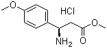 (R)-beta-氨基-4-甲氧基苯丙酸甲酯盐酸盐分子结构 (CAS 134781-82-1)