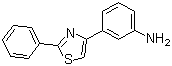 3-(2-苯基噻唑-4-基)苯胺分子结构 (CAS 134812-32-1)