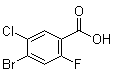 4-溴-5-氯-2-氟苯甲酸分子结构 (CAS 1349708-91-3)