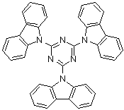 2,4,6-三(咔唑基)-1,3,5-三嗪分子结构 (CAS 134984-37-5)