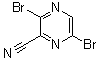 3,6-二溴-2-吡嗪甲腈分子结构 (CAS 1351238-11-3)