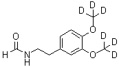 N-[2-(3,4-二(甲氧基-d<sub>3</sub>)苯基)乙基]甲酰胺分子结构 (CAS 1351951-84-2)