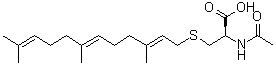 N-Acetyl-L-farnesylcysteine molecular structure (CAS 135304-07-3)