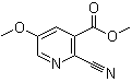 2-氰基-5-甲氧基-3-吡啶羧酸甲酯分子结构 (CAS 1353101-02-6)