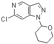 6-氯-1-(四氢-2H-吡喃-2-基)-1H-吡唑并[4,3-c]吡啶分子结构 (CAS 1353637-44-1)