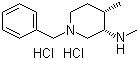 (3S,4S)-N,4-二甲基-1-苄基-3-哌啶胺二盐酸盐分子结构 (CAS 1354486-07-9)
