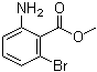 2-氨基-6-溴苯甲酸甲酯分子结构 (CAS 135484-78-5)