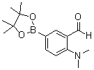 2-(二甲基氨基)-5-(4,4,5,5-四甲基-1,3,2-二氧硼杂环戊烷-2-基)苯甲醛分子结构 (CAS 1356400-78-6)