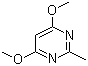 4,6-Dimethoxy-2-methylpyrimidine molecular structure (CAS 13566-48-8)