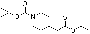 tert-Butyl 4-(2-ethoxy-2-oxoethyl)piperidine-1-carboxylate molecular structure (CAS 135716-09-5)