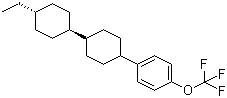 4-[反式-4-(反式-4-乙基环己基)环己基]-1-三氟甲氧基苯分子结构 (CAS 135734-59-7)