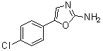 5-(4-氯苯基)-2-恶唑胺分子结构 (CAS 13576-51-7)