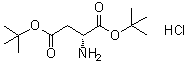 D-天冬氨酸二叔丁酯盐酸盐分子结构 (CAS 135904-71-1)