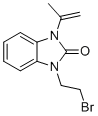 1,3-二氢-1-(2-溴乙基)-3-异丙烯基-2h-苯并咪唑-2-酮分子结构 (CAS 136081-17-9)