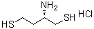 (2S)-2-氨基-1,4-丁二硫醇盐酸盐分子结构 (CAS 1363376-98-0)